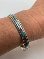 J579 Prachtige zilveren Navajo armband, Sieraden, Tassen en Uiterlijk, Armbanden, Ophalen of Verzenden, Zilver, Zilver