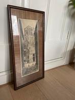 Schilderijtje Kerk Brielle, Antiek en Kunst, Ophalen of Verzenden