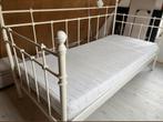 Stalen meiden bed, Huis en Inrichting, Slaapkamer | Bedden, Ophalen, 90 cm, Eenpersoons, Zo goed als nieuw