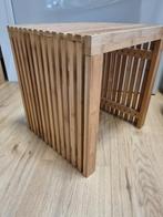 2 twee Bamboe Krukje / Bijzettafel, Ophalen, Twee, Bruin, Zo goed als nieuw