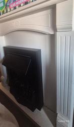 Schouw/Sierhaard  Met elektrische kachel, Ophalen, Gebruikt, Vrijstaande haard, Elektrische haard