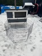 Ferplast Grandlodge 120 met uitloopren + startpakket, Ophalen, Cavia, 90 cm of meer, Hok