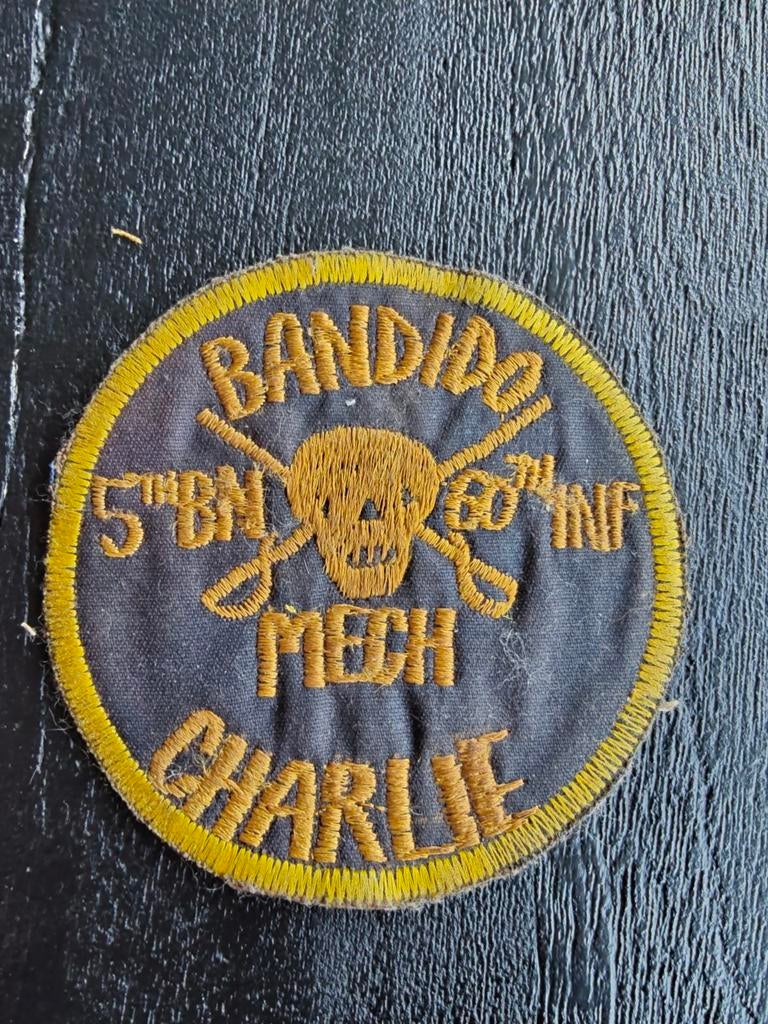 Patch , 5th bandido , 60th inf , mech , vietnam war patch, Ophalen of Verzenden, Landmacht, Amerika, Embleem of Badge