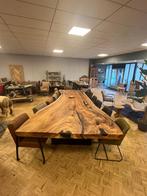 suar eiken en mahonie boomstamtafels nieuwe voorraad, Ophalen, Eikenhout, 100 tot 150 cm, Vijf personen of meer