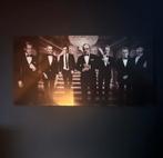 zwart-wit schilderij – film/maffia stijl – 120  60 cm, Ophalen of Verzenden, Zo goed als nieuw, Schilderij, 100 tot 125 cm
