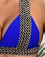 NIEUW schitterende bikini Cobalt blauw met goud maat L 40 ik, Kleding | Dames, Badmode en Zwemkleding, Nieuw, Blauw, Bikini, Ophalen of Verzenden