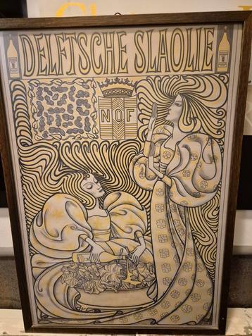 Delftsche Slaolie Affiche Jan Toorop N.O.F. 1894 beschikbaar voor biedingen