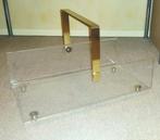 Vintage plexiglas krantenbak, Huis en Inrichting, Woonaccessoires | Krantenbakken en Lectuurbakken, Ophalen of Verzenden, Gebruikt