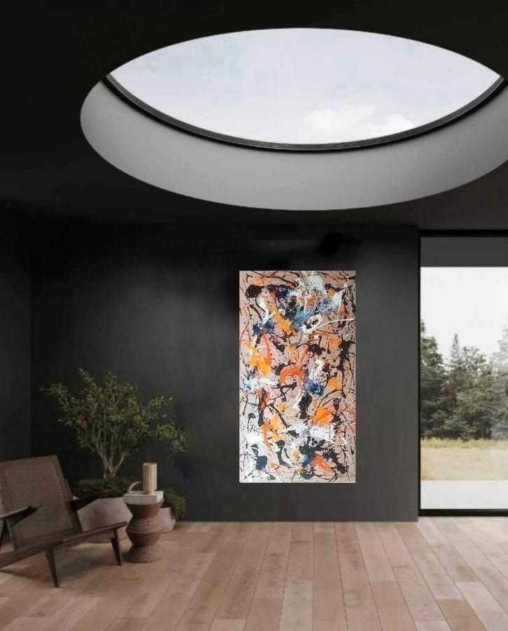 Life goes on Werk in Jackson Pollock-stijl ‼️, Antiek en Kunst, Kunst | Schilderijen | Modern, Ophalen