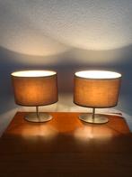 2 Nieuwe Ovalen Schemerlampen, Ophalen of Verzenden, Nieuw, Stof, Minder dan 50 cm