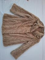 Vintage Bontjas John van Beek Amsterdam Maat 38, Maat 38/40 (M), Beige, Ophalen of Verzenden, John van Beek