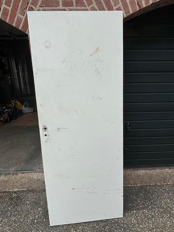 Witte Binnendeur - 200x78cm - Gebruikt beschikbaar voor biedingen