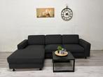 Hoekbank Antraciet - Bezorging mogelijk, Huis en Inrichting, Banken | Voetenbanken en Poefen, 125 cm of meer, 125 cm of meer, Ophalen of Verzenden