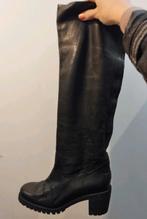 ZGAN Shabbies hoge hak spekzool laarzen 38 Zwart, Kleding | Dames, Schoenen, Hoge laarzen, Shabbies Amsterdam, Verzenden, Zwart