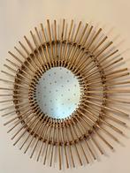 Rotan Spiegel Zon - Kinderkamer, Ophalen, Rond, Zo goed als nieuw, Minder dan 100 cm