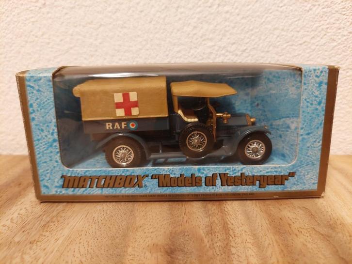 Matchbox Models of yesteryear 1:43 Y-13 1918 Crossley RAF, Hobby en Vrije tijd, Modelauto's | 1:43, Zo goed als nieuw, Auto, Matchbox