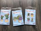 3 pakketjes cactussen borduren, Hobby en Vrije tijd, Borduren en Borduurmachines, Verzenden, Zo goed als nieuw, Borduurpakket