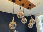Moderne Hanglamp met Grote Lampen, Huis en Inrichting, Ophalen, Zo goed als nieuw, 75 cm of meer, Modern