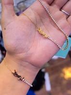 Elegante YSL Ketting met Strass, Sieraden, Tassen en Uiterlijk, Kettingen, Overige materialen, Nieuw, Ophalen of Verzenden, Verstelbaar