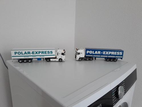 Daf 95 xf / Daf ssc  Mentra Transport met Polar Express, Hobby en Vrije tijd, Modelauto's | 1:50, Nieuw, Bus of Vrachtwagen, Overige merken