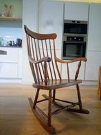 Schommelstoel eiken, Huis en Inrichting, Stoelen, Ophalen, Gebruikt, Bruin, Eén