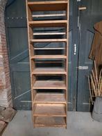 Brocante houten stellingkast, winkelkast, Ophalen, Gebruikt