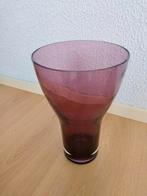 Vaas rood / paars glas, Ophalen of Verzenden, Minder dan 50 cm, Rood, Glas