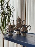 Silverplate theepot + melk kan en suiker potje, Ophalen of Verzenden, Zilver