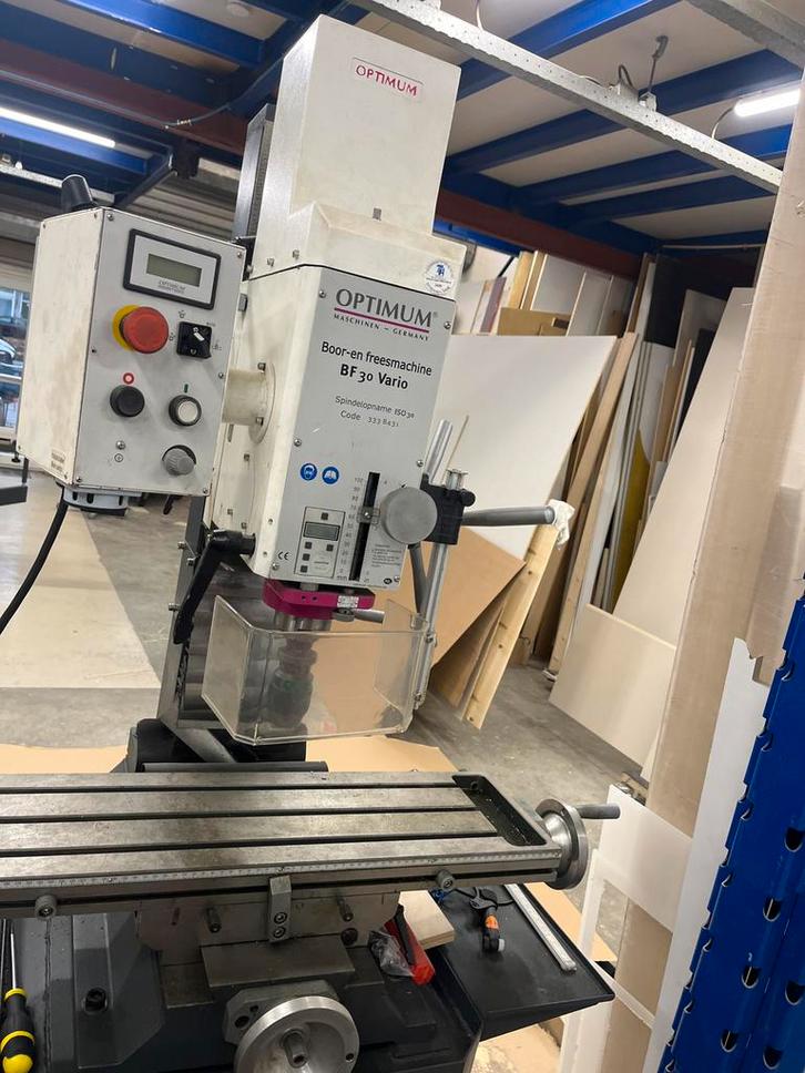 Optimum BF30 freesmachine ISO30 project, Doe-het-zelf en Verbouw, Gereedschap | Freesmachines, Ophalen
