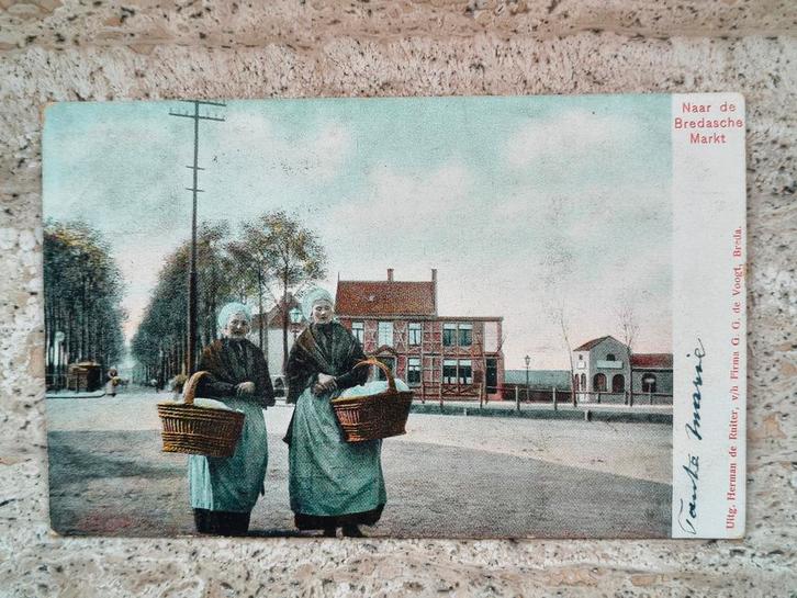 Ansichtkaart Breda Nieuwe Haagdijk Tramsingel - 1906, Verzamelen, Ansichtkaarten | Nederland, Noord-Brabant, Voor 1920, Ophalen of Verzenden