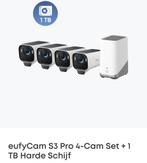 MOET NU WEG - EufyCam S3 Pro 4 Camera Set + 1TB HDD, Audio, Tv en Foto, Videobewaking, Ophalen of Verzenden, Zo goed als nieuw
