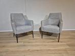 2x Showroommodellen Montel Bliss Fauteuil - Stof - Leer, Huis en Inrichting, Fauteuils, Metaal, Voltastraat 21, Barneveld, Montel Bliss fauteuil, stoel, leer, stof, design, sale, showroom