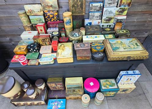 Grote partij Vintage Blikken - Ca. 300 Stuks!, Antiek en Kunst, Curiosa en Brocante, Ophalen