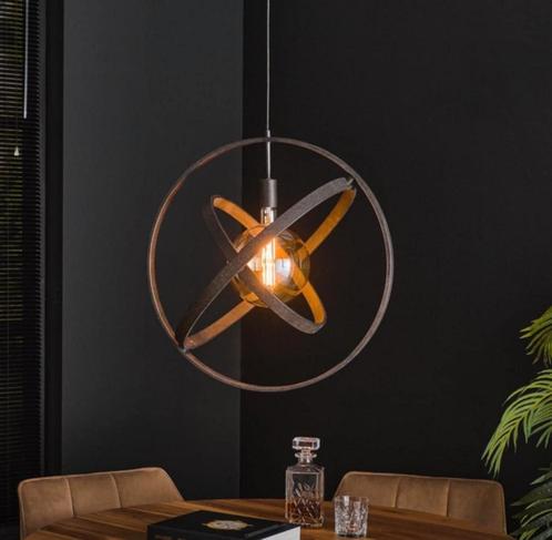 Industriële Hanglamp – Orbital Design, Huis en Inrichting, Lampen | Hanglampen, Nieuw, Minder dan 50 cm, Metaal, Ophalen of Verzenden