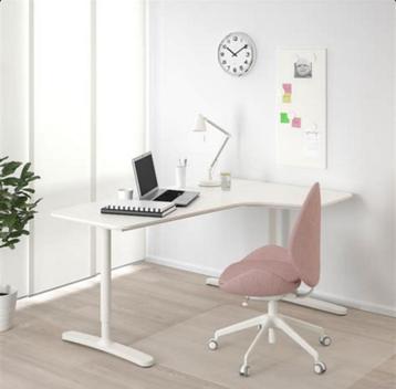Ikea Bekant bureau wit, 160x110cm - afbeelding 1