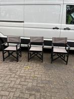 Horeca terrasstoelen / regisseursstoelen 3 stuks, Huis en Inrichting, Stoelen, Ophalen of Verzenden, Zo goed als nieuw, Zwart