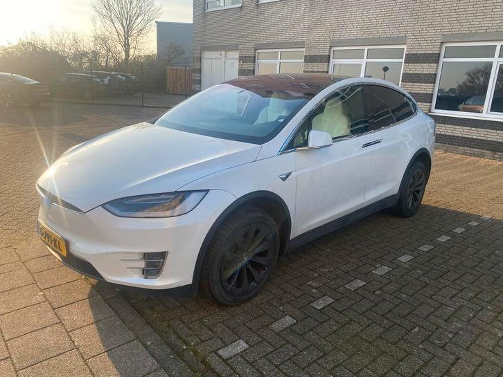 Tesla Model X 2018 100D 7p Wit enhanced autopilot, Auto's, Tesla, Model X, Elektrisch, SUV of Terreinwagen, Automaat, Geïmporteerd