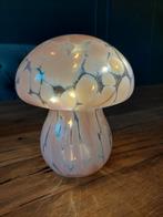 Paddestoelenlamp oud roze in nieuwstaat, Ophalen of Verzenden, Zo goed als nieuw, Glas, Minder dan 50 cm