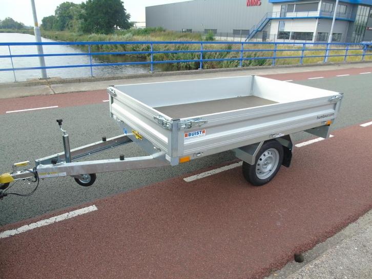 Humbaur HU752314 230x140cm enkelasser plateau Buist Voorraad, Auto diversen, Aanhangers en Bagagewagens, Nieuw, Ophalen