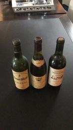 Franse wijnen uit respectievelijk 1982, 1983 en 1985, Rode wijn, Frankrijk, Vol, Zo goed als nieuw
