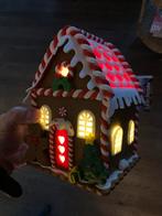 Peperkoekhuis met LED - Ca.12 x 13 x 17 cm, Verzenden, Nieuw