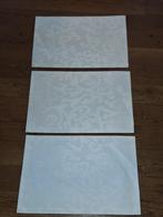 3 x placemat, wit, 45 x 30 cm, Ophalen of Verzenden, Nieuw, Wit, Placemat