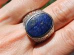 Vanoli 925 zilveren heren ring lapislazuli maat 21,25, Sieraden, Tassen en Uiterlijk, Ringen, Vanoli, 20 of groter, Blauw, Amsterdam