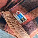 Vintage Didas Woondeken - Oranje/Bruin Ruit 210x160cm., Ophalen of Verzenden, Zo goed als nieuw