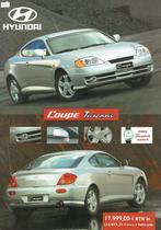 Folder Hyundai Coupé Tuscani (Belgische uitgave - 2002), Verzenden, Gelezen, Overige merken