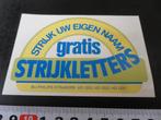 sticker gratis strijkletters bij philips strijkers HD 1253, Ophalen, Zo goed als nieuw, Bedrijf of Vereniging