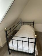 Mooi zwart bed, Huis en Inrichting, Slaapkamer | Bedden, 90 cm, Gebruikt, Metaal, Zwart