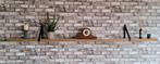 Wandplank 253 x 20 x 3 cm met leren ophangbanden., Ophalen