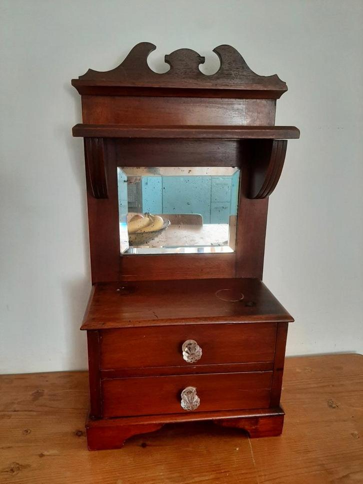 Antiek hang- of wandkastje, Antiek en Kunst, Antiek | Meubels | Kasten, Ophalen of Verzenden