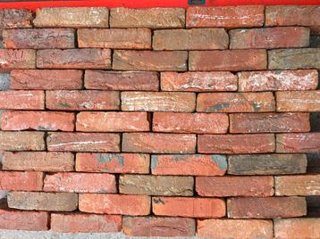 Oude rode bak metselstenen rood bruin gemeleerd 75M2 19 x 5 beschikbaar voor biedingen